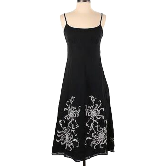 Ann Taylor Dresses & Skirts - Ann Taylor Loft Midi Embroidered Sun Dress Women's 14